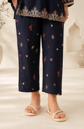 Navy Lawn Trouser