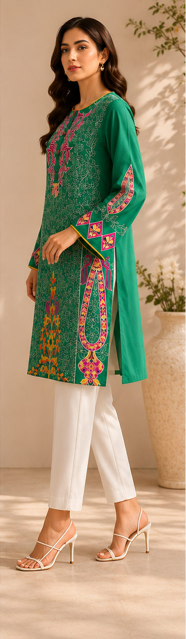 Lawn Green Comfortable Shirt