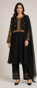 Noir Veil Shirt/Koti | 4 Piece Set