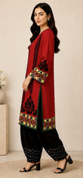 RangJa Luxury Embroidered Lawn Shirt - Design 03